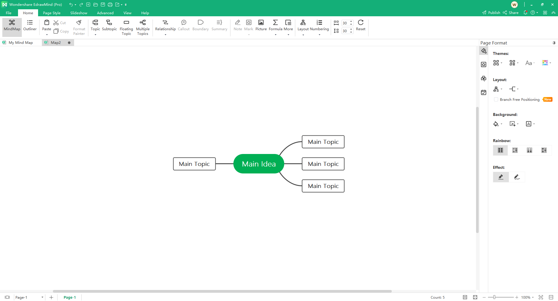 Make a Mind Map in Edraw