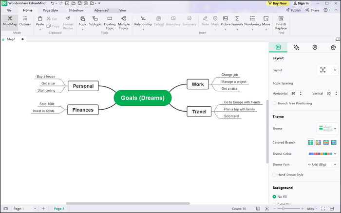 add sub topics to your mind map with edrawmind