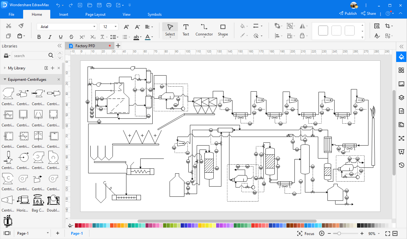 How To Create A Process Flow Diagram Edrawmax 5667