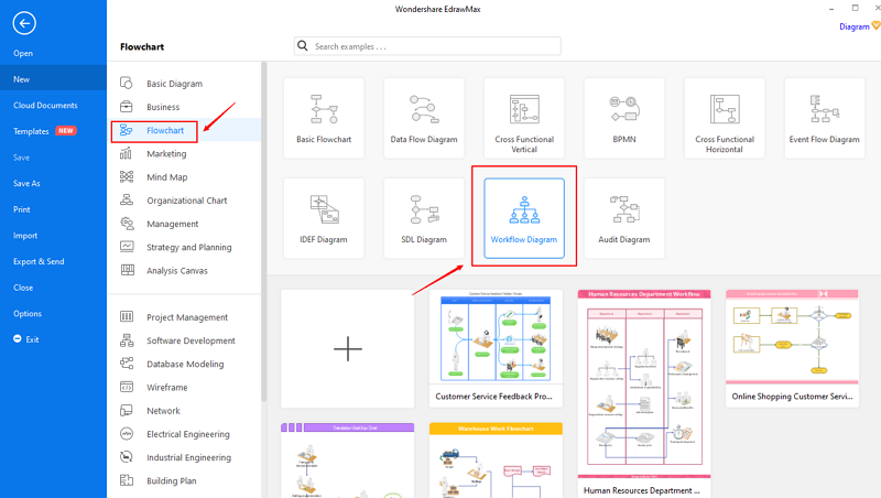 workflow diagram step 1