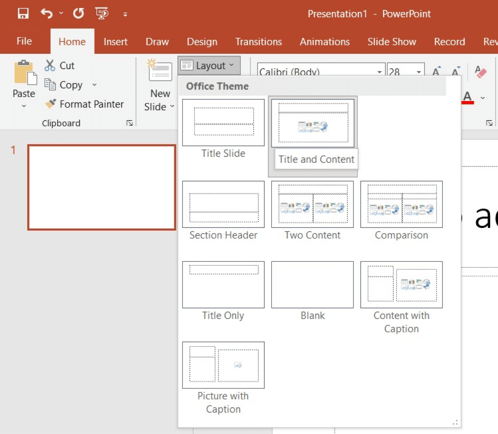 Draw a house plan in PPT