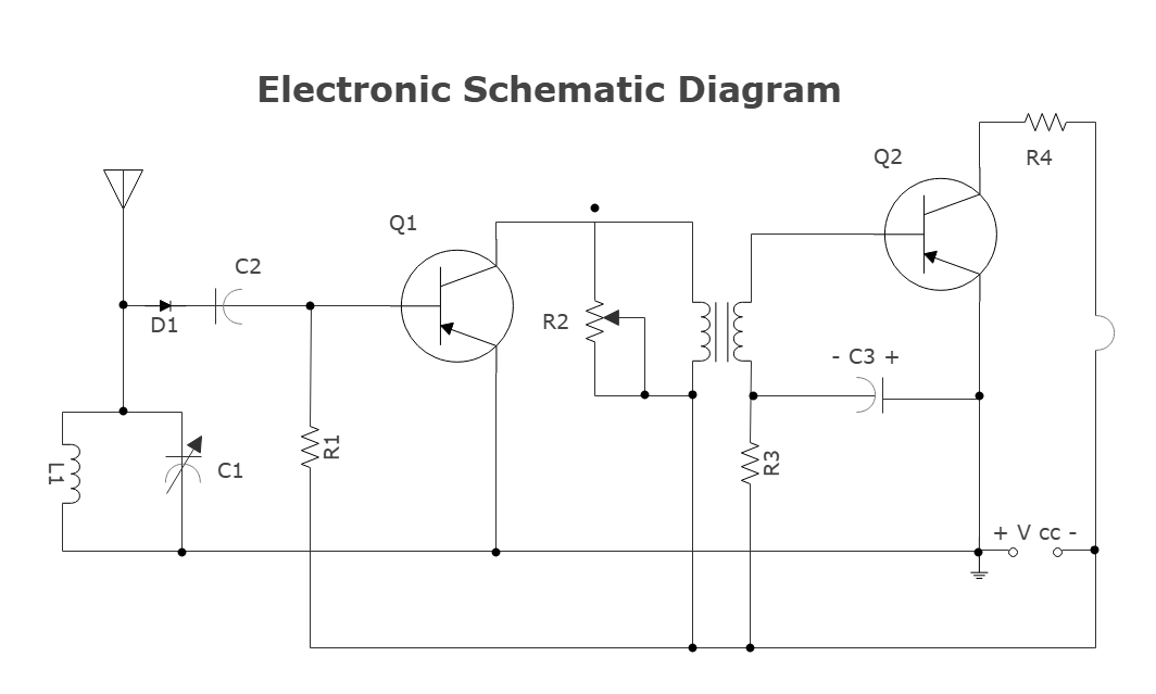 what is a schematic diagram and give an example of one