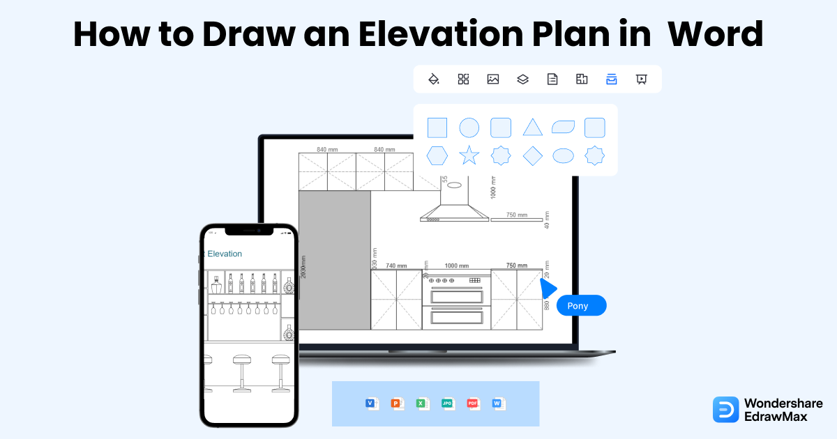 How to Draw an Elevation in Word EdrawMax