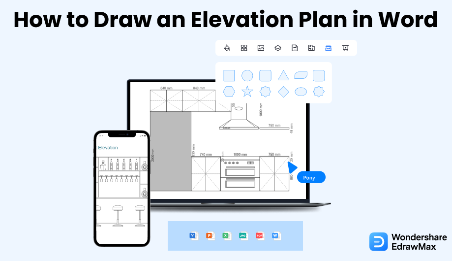 Draw an Elevation Plan in Word