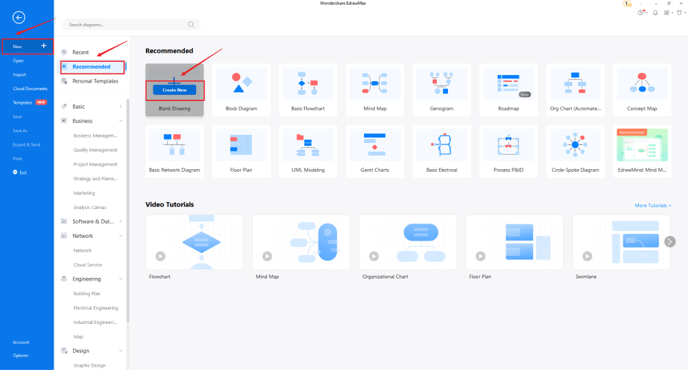 Draw an Elevation Plan in EdrawMax