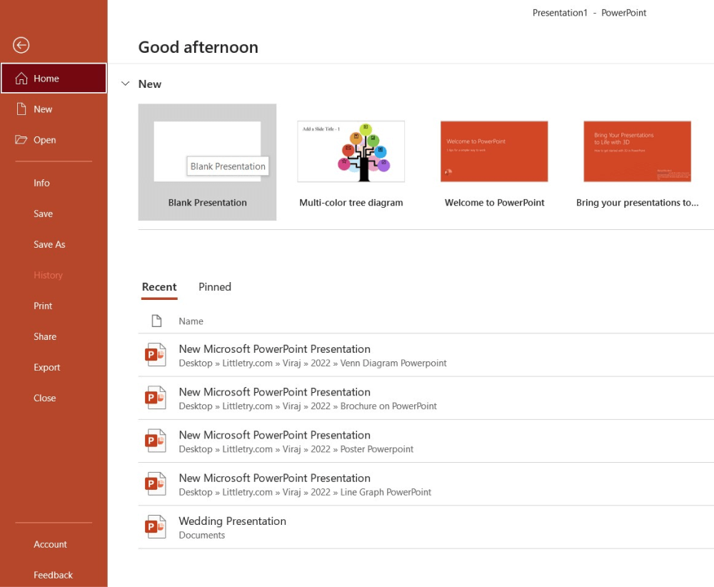 Draw a house plan in ppt