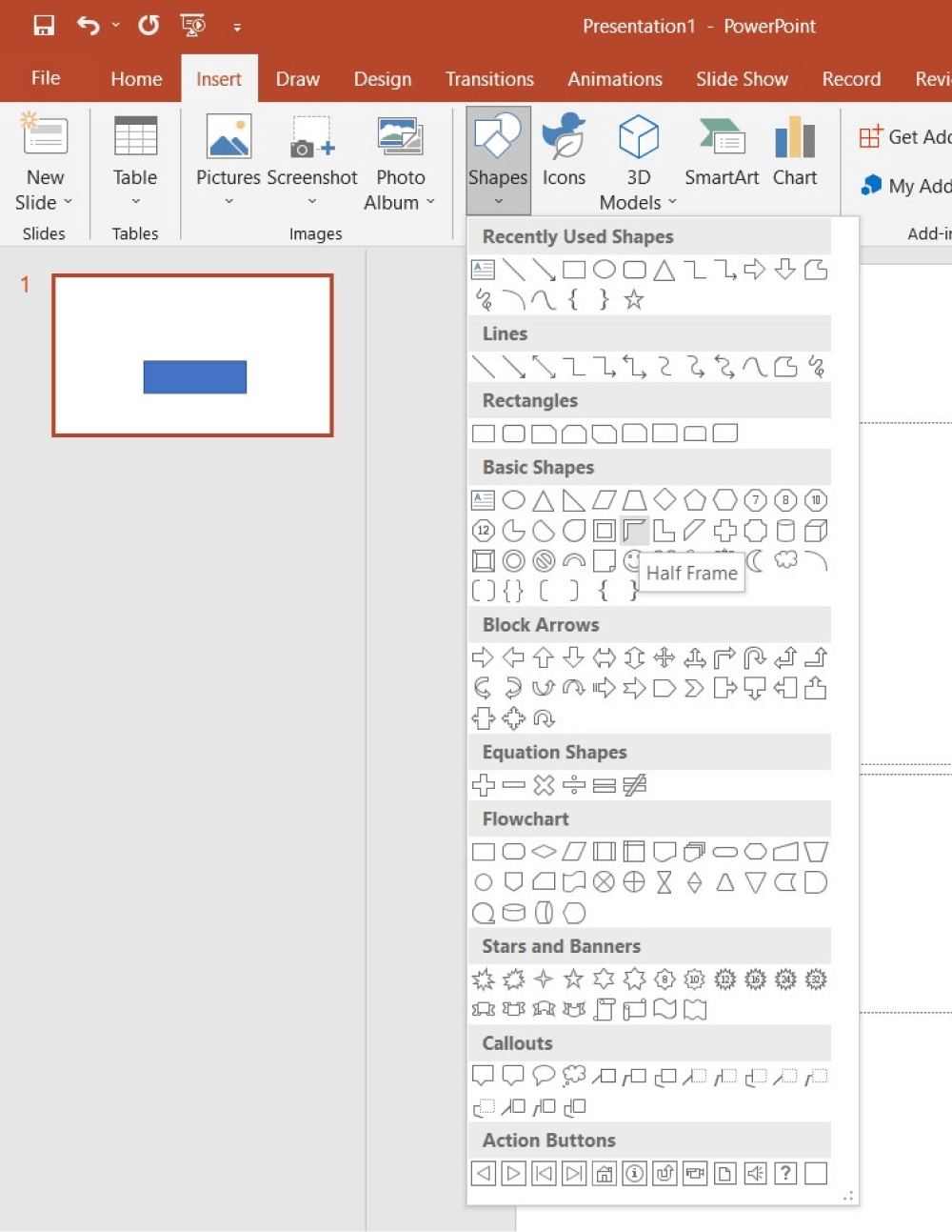 Draw a house plan in ppt