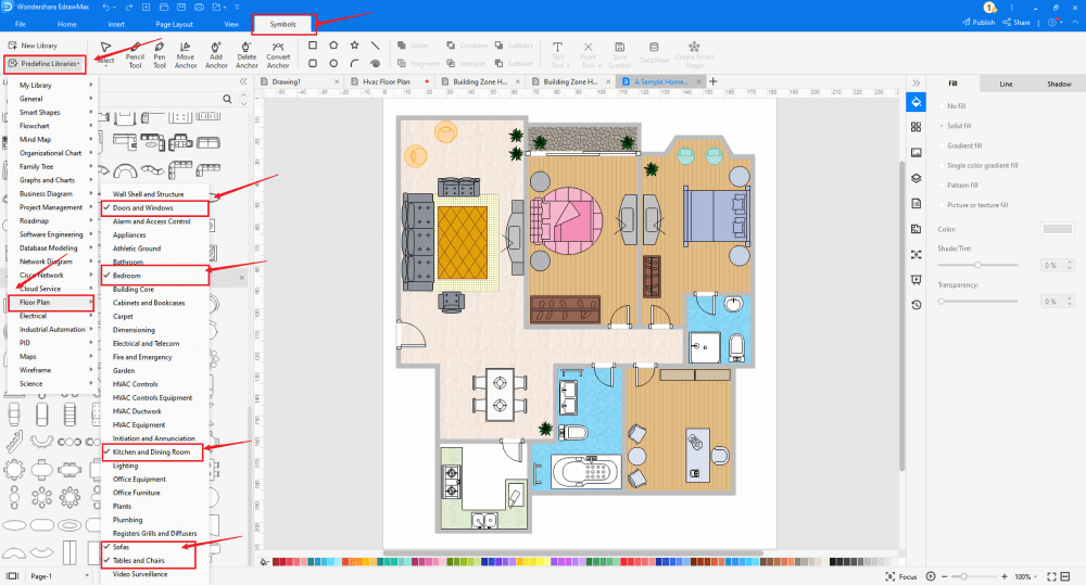 Create a Home Plan in PPT