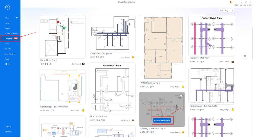 where are hvac shapes in visio