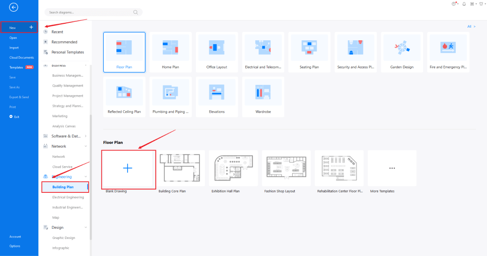 Créer un plan CVC avec EdrawMax