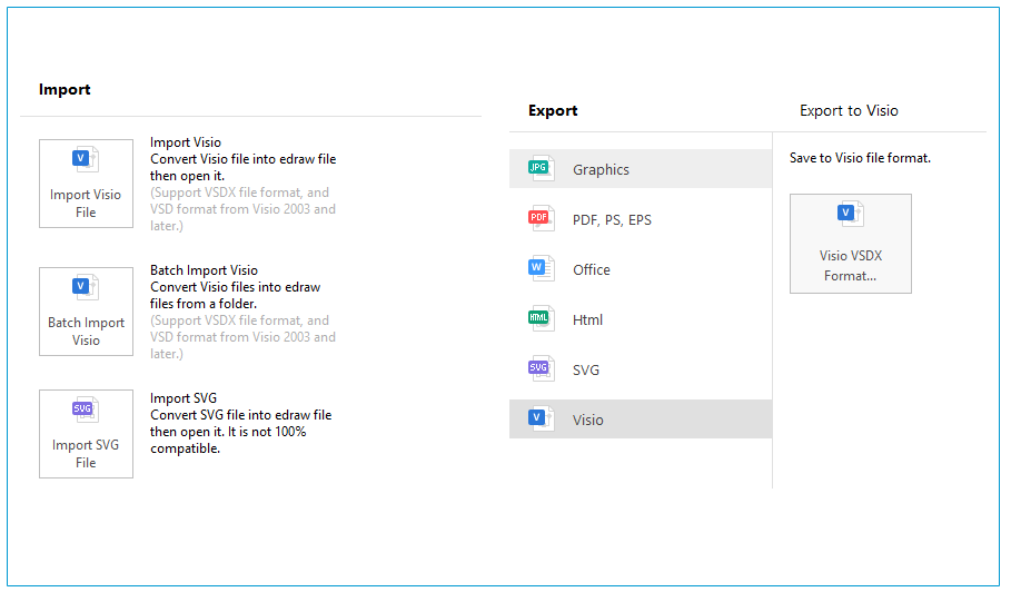 Easy to Import and Export Files