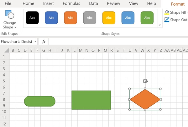 Flussdiagramm Excel