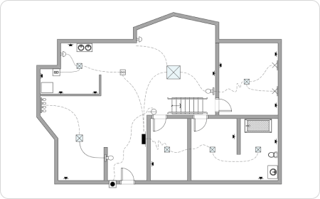 House Wiring Plan Drawing