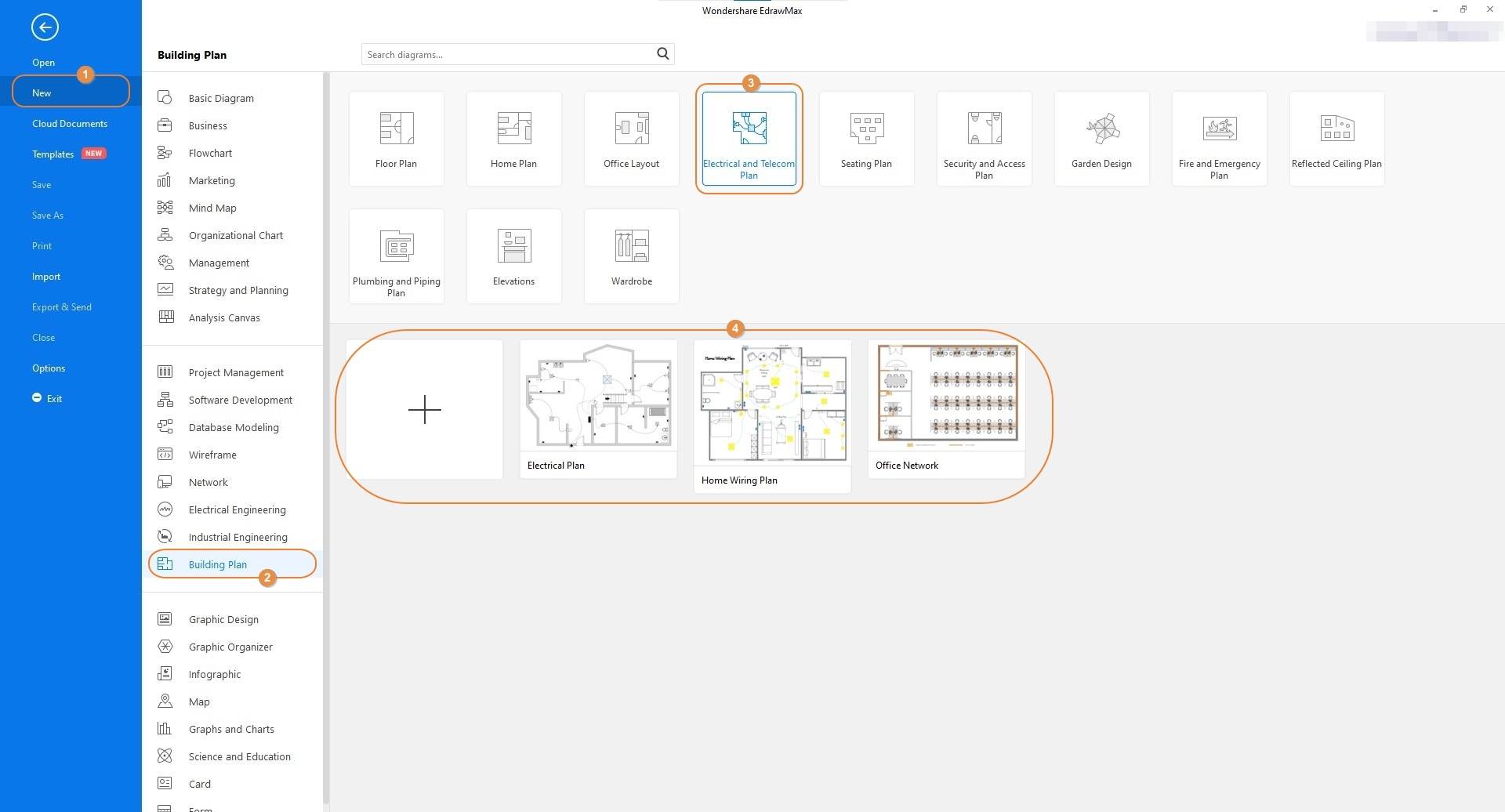  selecione Plano de Construção