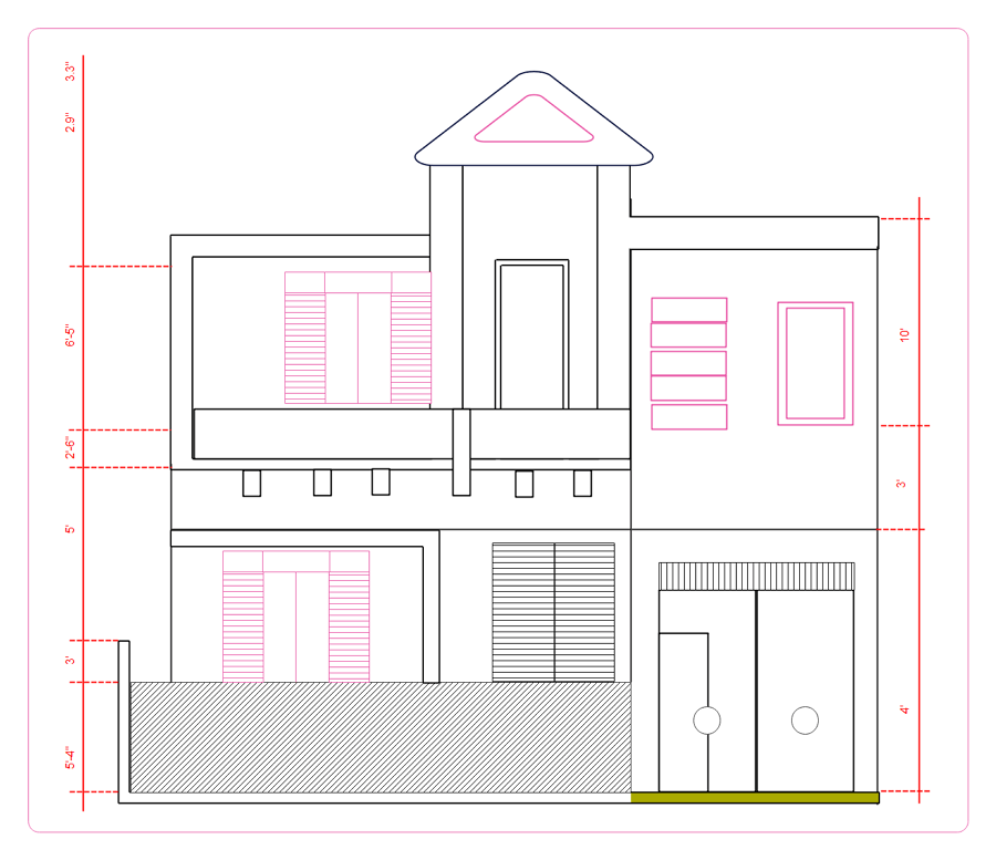 Plan based on building drawing for 3d view  isometric view  Simple house  Elevation Drawing 30 minutescraft 4122 North Face pencil Drawing    Facebook