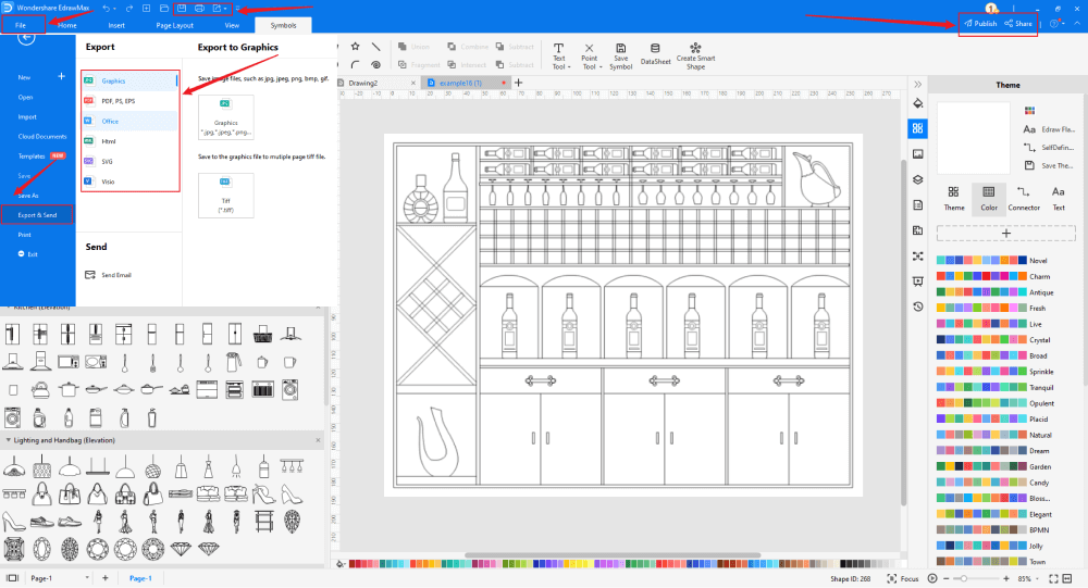 Wie man Aufrissvorlagen verwendet