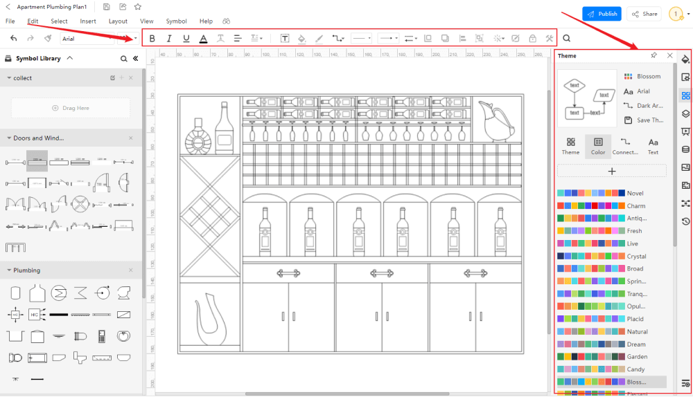 Wie man Aufrissvorlagen verwendet