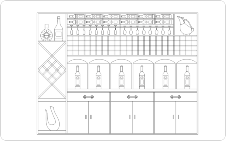 Wine Rack Elevation