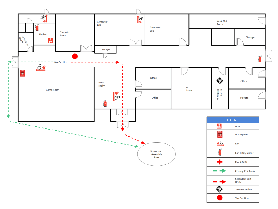 Free Editable Evacuation Plan Examples And Templates Edrawmax 