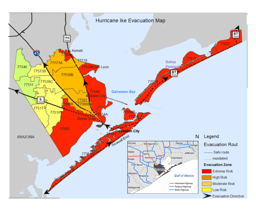 Hurricane Evacuation Diagram