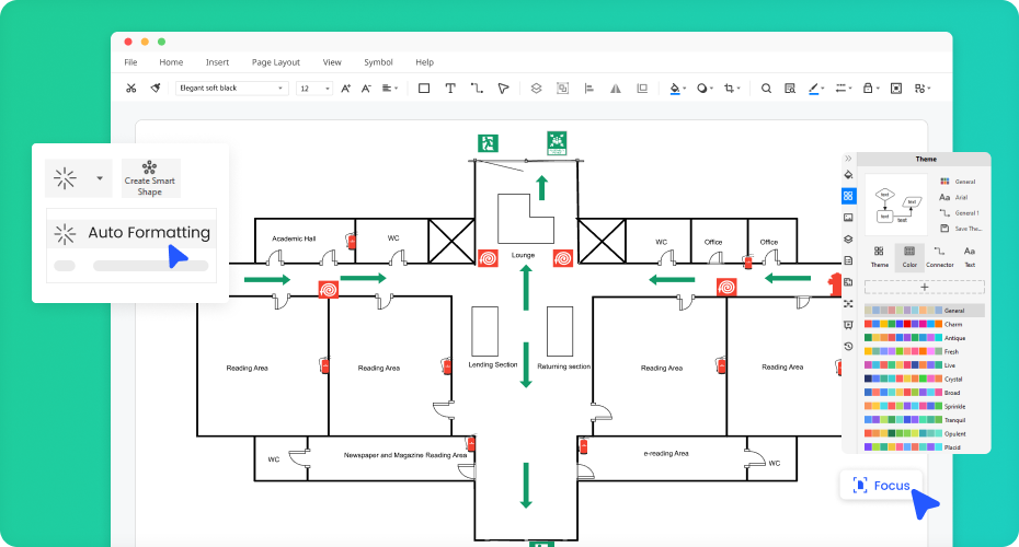 Free Evacuation Plan Maker Edrawmax 9486