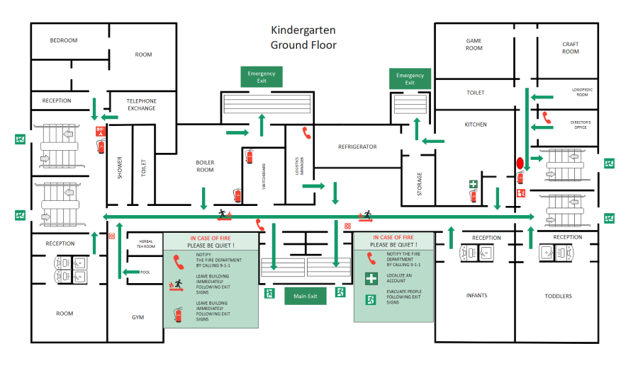 Free Editable Fire Escape Plan Examples And Templates Edrawmax