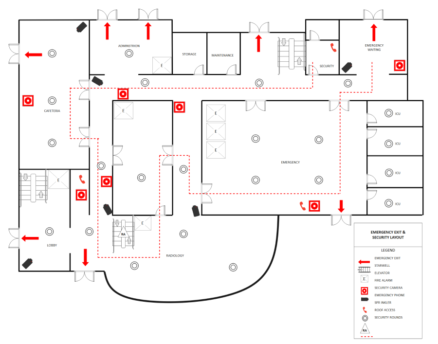 Free Editable Fire Escape Plan Examples & Templates EdrawMax