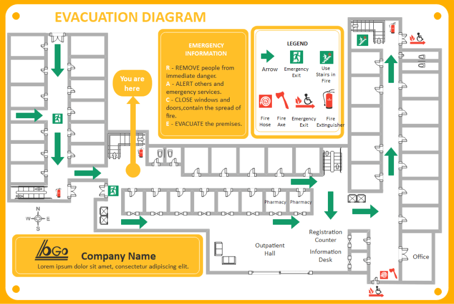 Free Editable Fire Escape Plan Examples And Templates Edrawmax