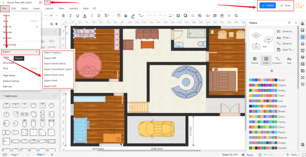 Floorplanner designs, themes, templates and downloadable graphic