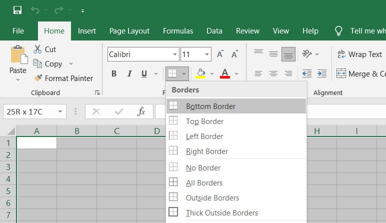 Erstellen Sie einen Grundriss in Excel