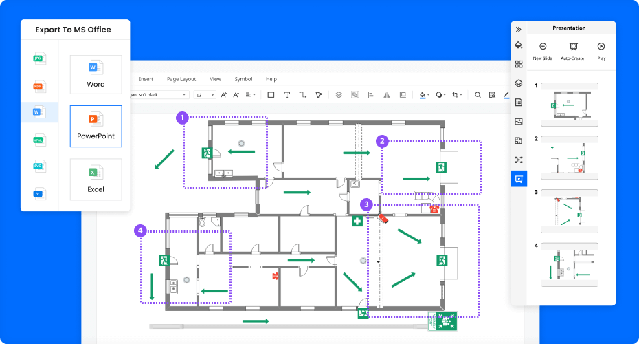 Floor plan creator. Floorplanner. Stock Illustration