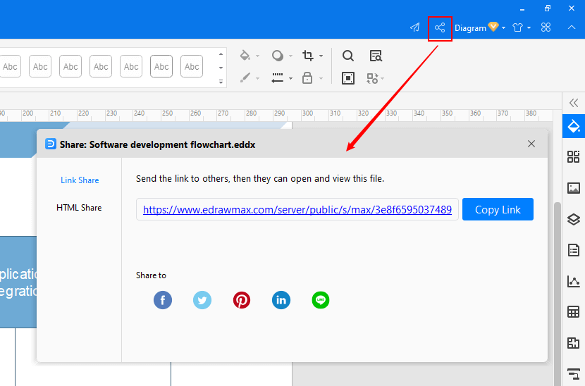 share and publish flowchart for switch statement