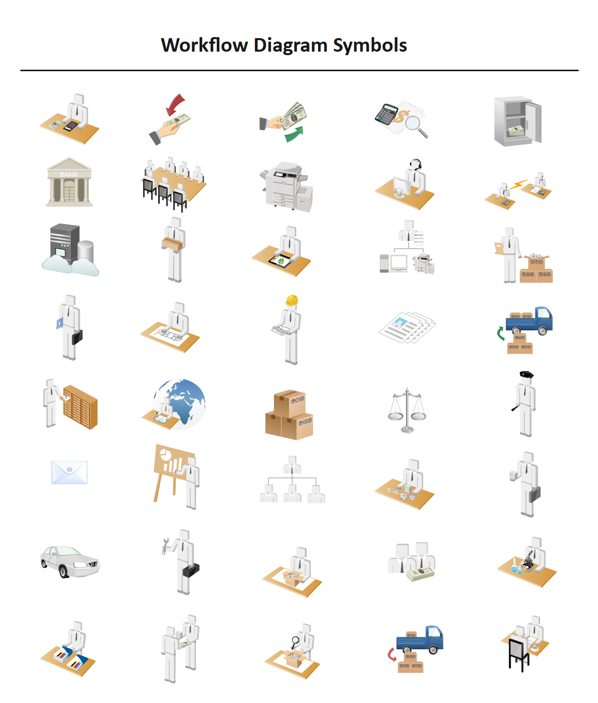 basic flowchart symbol with meanings to create the flowchart 11443710  Vector Art at Vecteezy