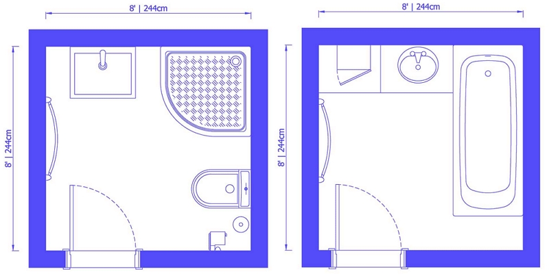 Bathroom Design Layout Templates