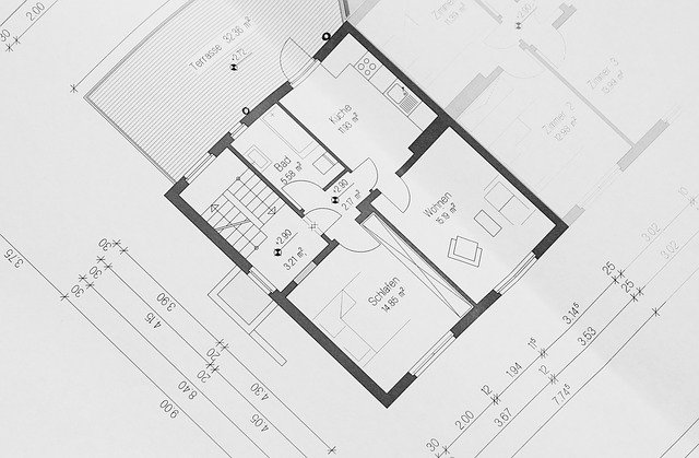 Hand-drawn floor plan