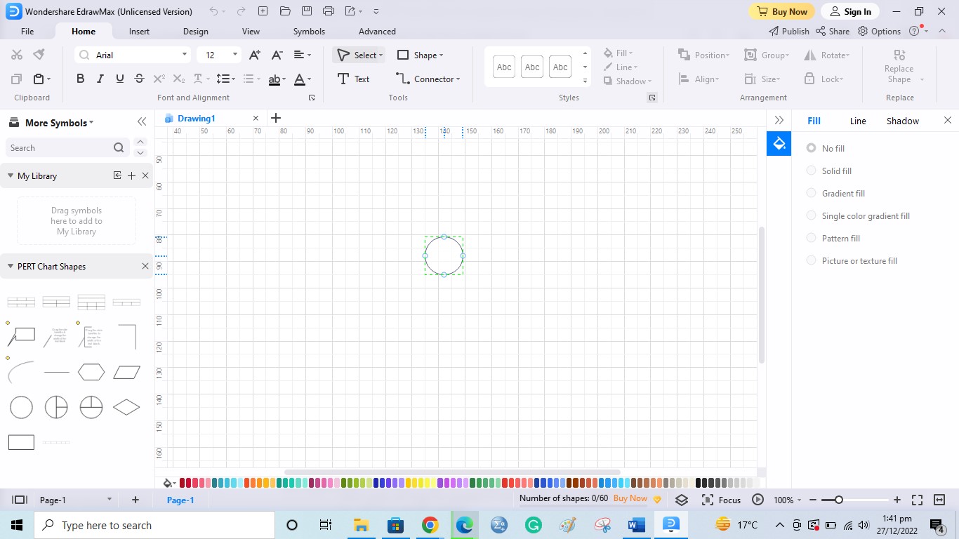 Create a PERT Chart on EdrawMax