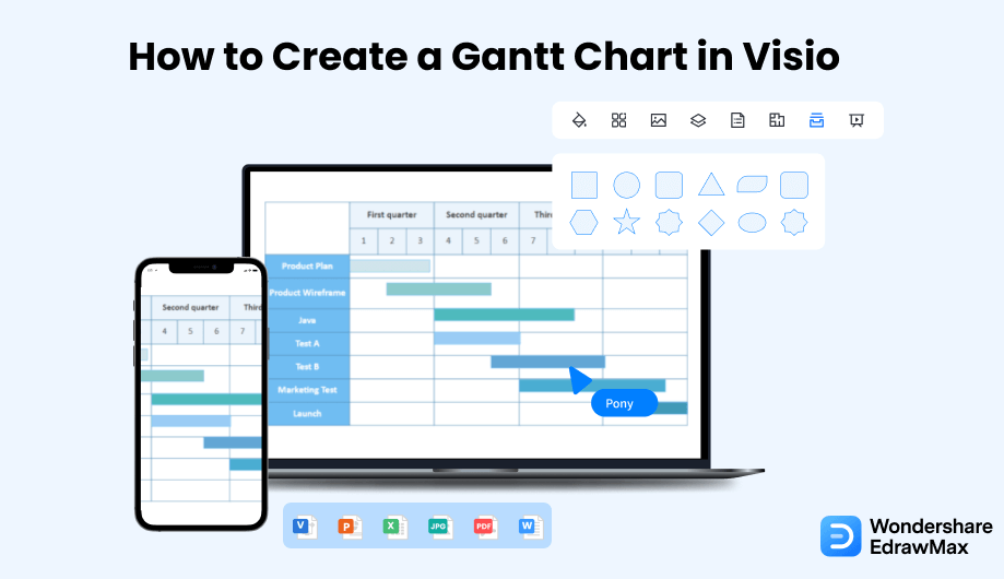 How To Create A Gantt Chart In Visio EdrawMax How To Create A Gantt Chart In Visio EdrawMax