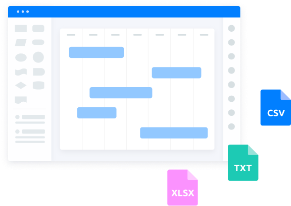 Exportar del diagrama a los datos