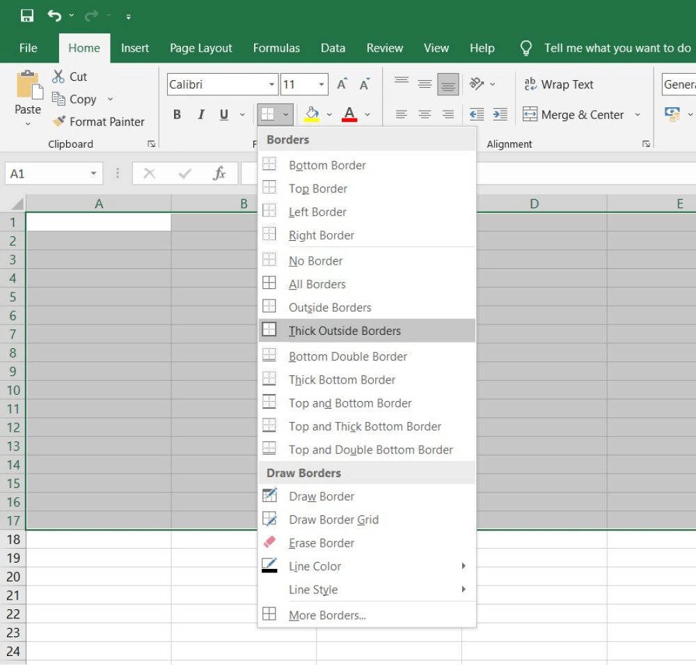 Draw a Garden Design in Excel 