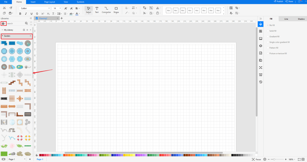 Draw a Garden Design in Word 