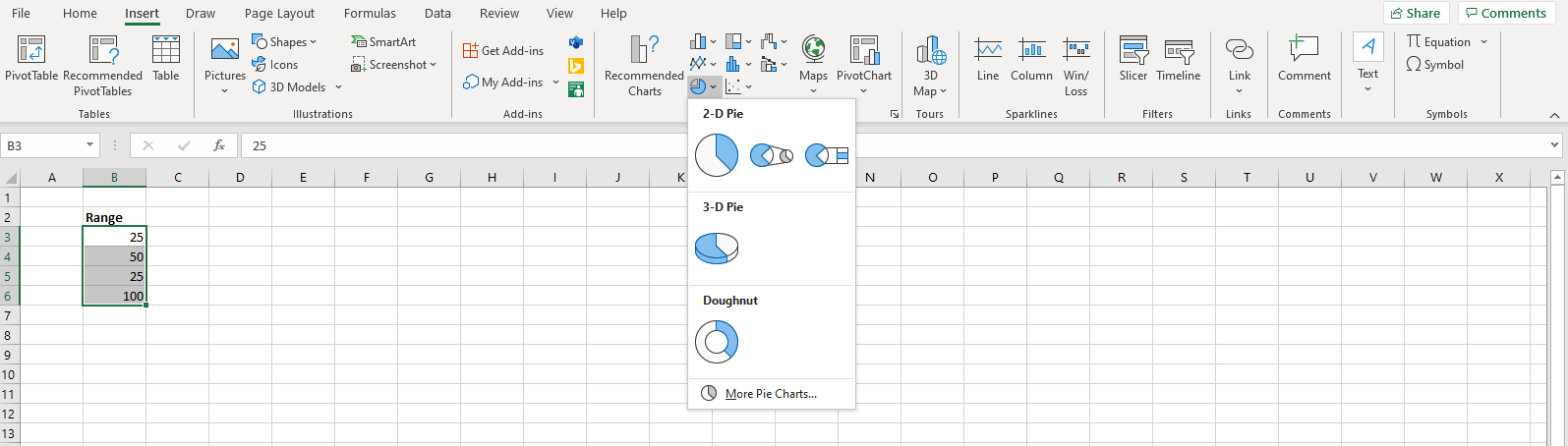 Add Doughnut Chart