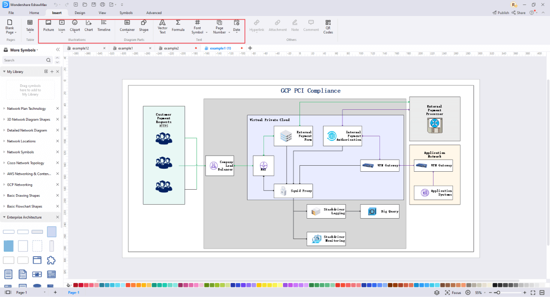 Free Editable GCP Architecture Diagram Examples & Templates | EdrawMax