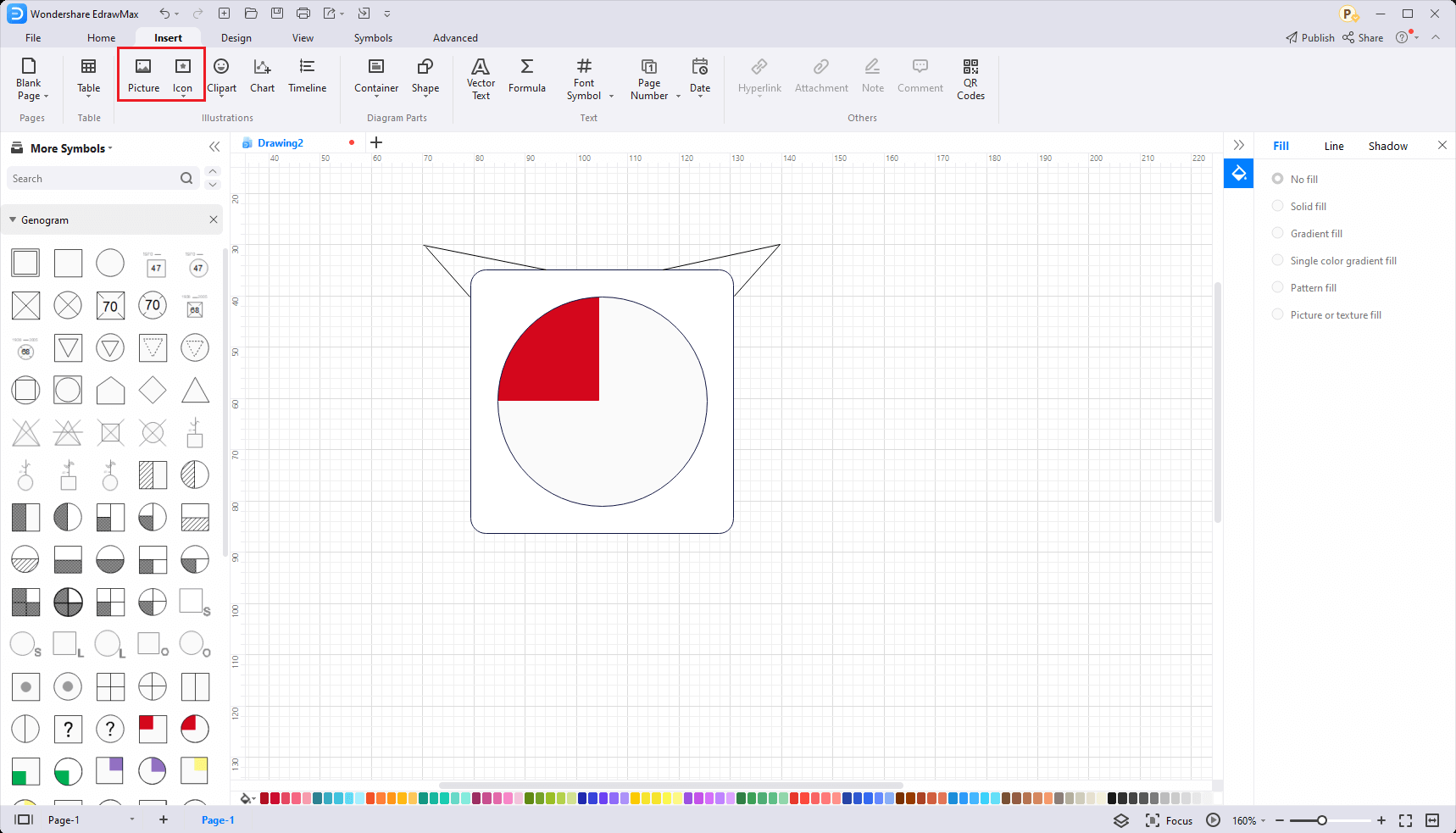 Wie man mehr Genogrammsymbole erstellt