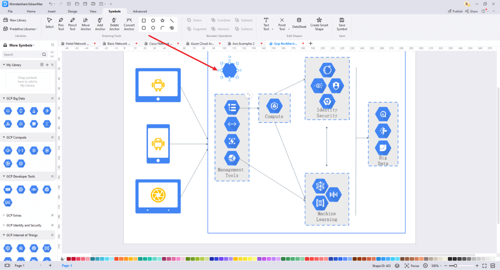 Wie man weitere Google Cloud-Symbole erstellt