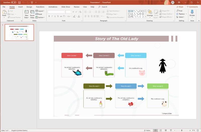 Crea un organizador gráfico en PPT