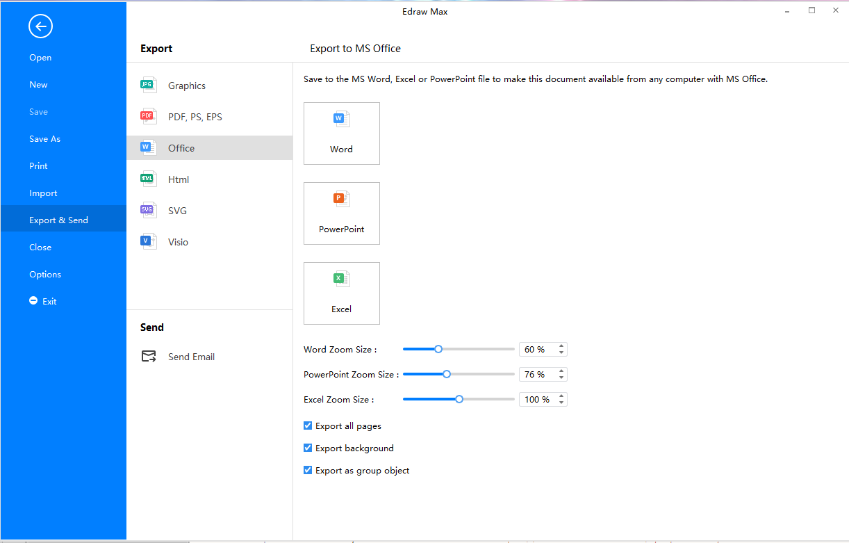 Export Graphic Organizers to Word