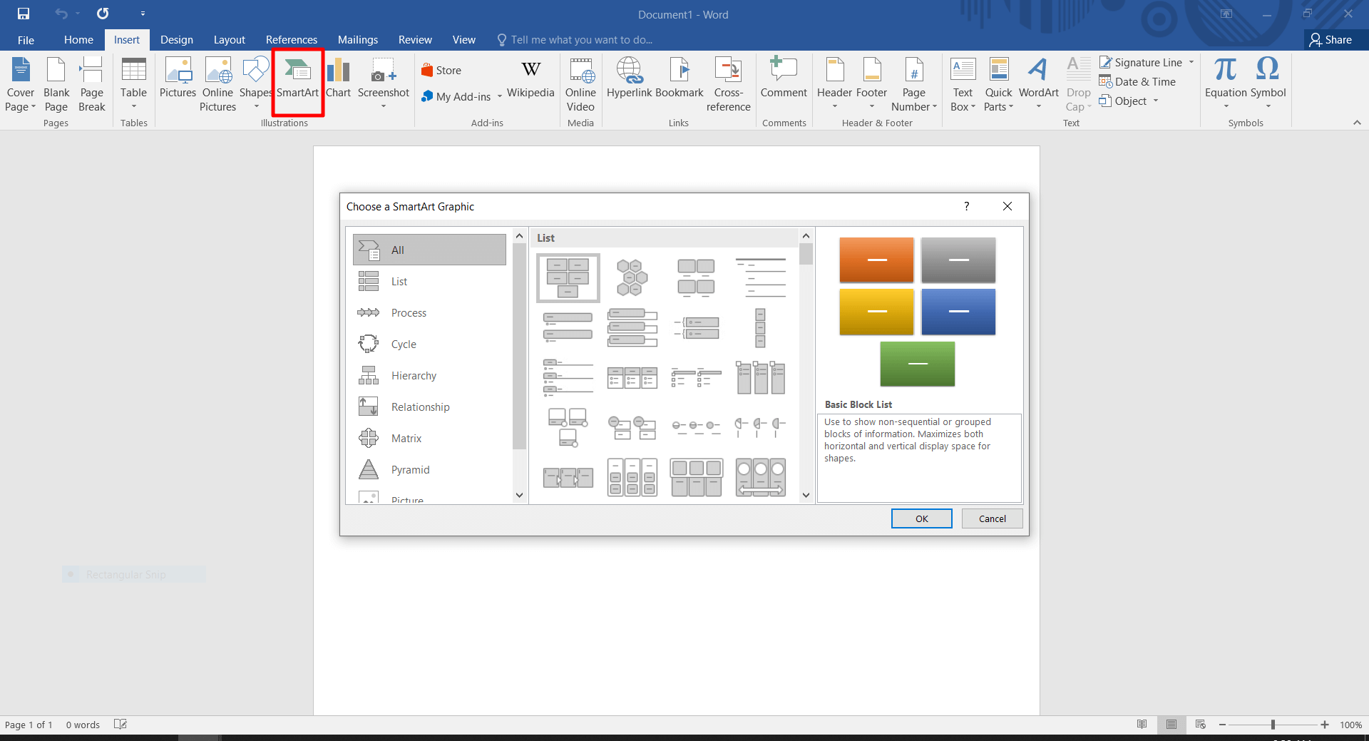 Step 1 – Inset Tab