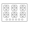 Six-Element Gas Range