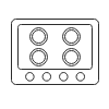 Elektroherd mit Einschub