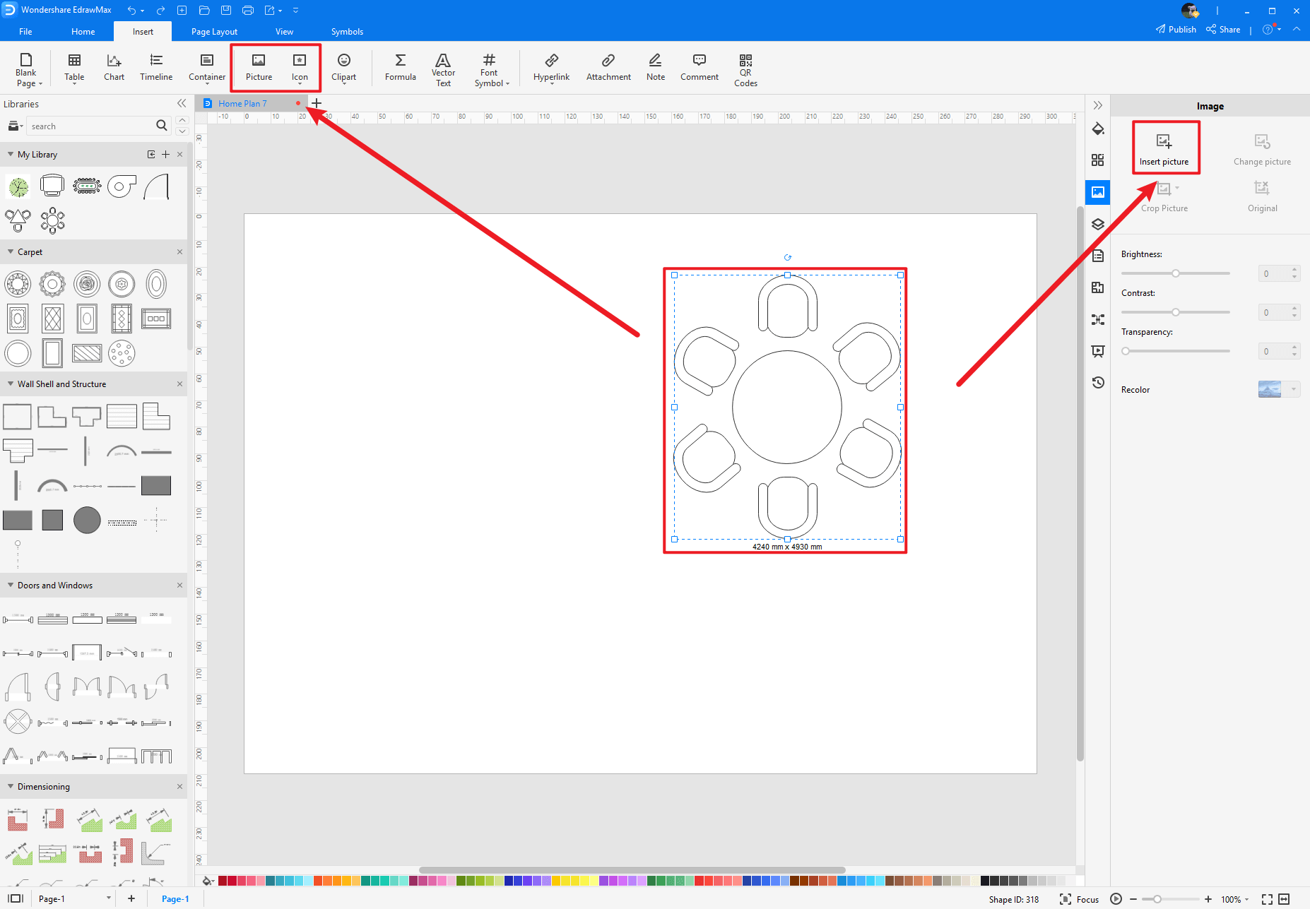 come creare più simboli di layout d'ufficio